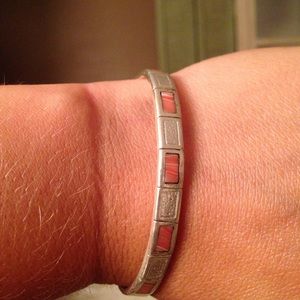 Silver cuff bracelet